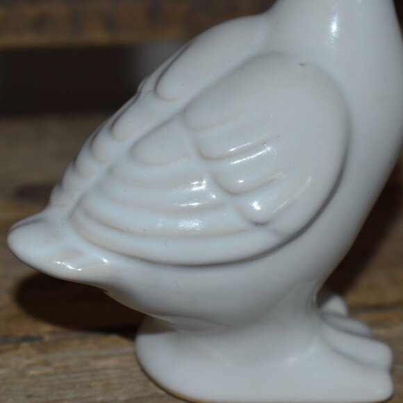 Vintage Little Ceramic White Goose Figurine Country Cottage Farmhouse Decor - Picture 11 of 11